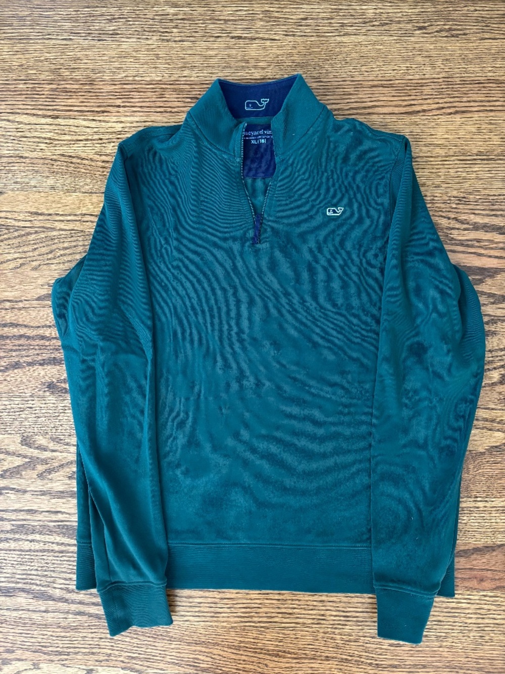 Green Vineyard Vines Boys XL Long Sleeve Quarter Zip